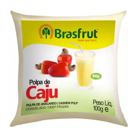 Polpa Congelada Brasfrut Cajú Embalagem 100G