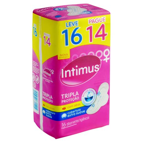 ABSORVENTE INTIMUS GEL SUAVE C/ ABAS LV16PG14 360-2