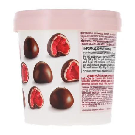 Framboesa Coberta C/Chocolate Amargo Franui Cong 150g 360-13