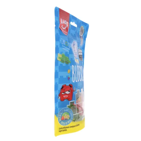 Bala de Gelatina Amos Gummy Blocks Sachê 72gr 360-29