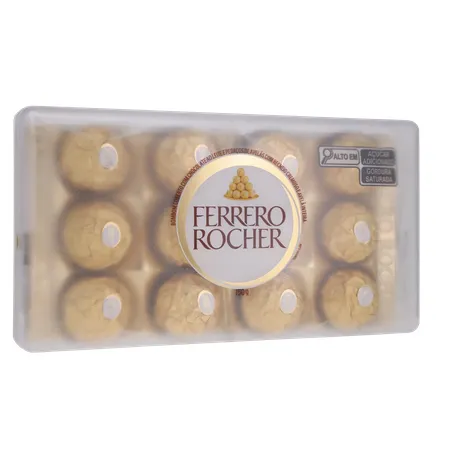 Chocolate Ferrero Rocher com 12 Unidades 150G 360-34