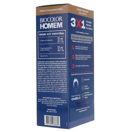 Tonalizante biocolor homem bozzano louro 360-12