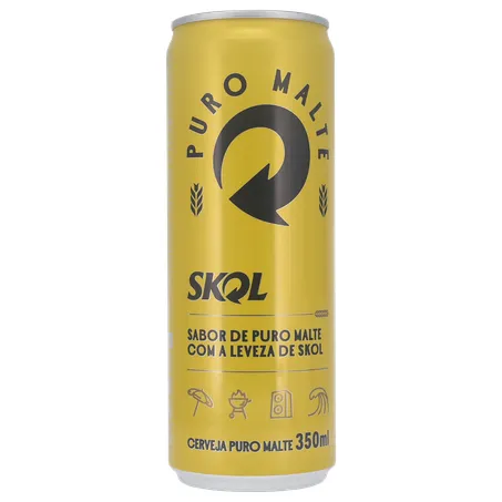 Cerveja Lager Skol American Premium Puro Malte Lata 350ml 360-35