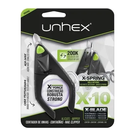ALICATE UNHA MERHEJE UNHEX XX10 PRETO