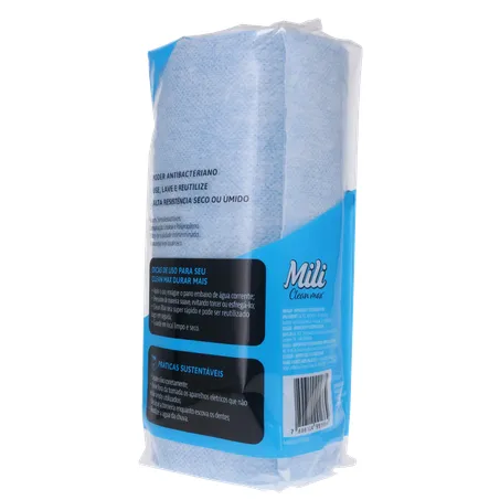 PANO MILI REULTILIZAVEL CLEAN MAX AZUL 21CM X 20CM 360-22