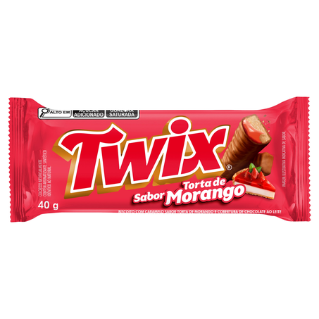 Chocolate Twix Torta de Morango 40G