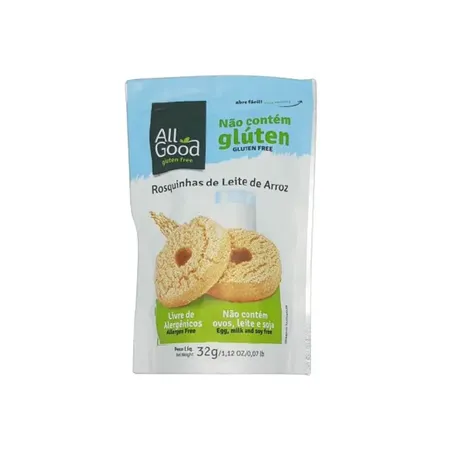 Rosquinha De Leite De Arroz All Good 32g