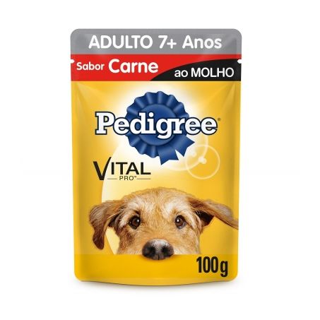 Racao P Caes Pedigree Pouch Adulto 7  100g