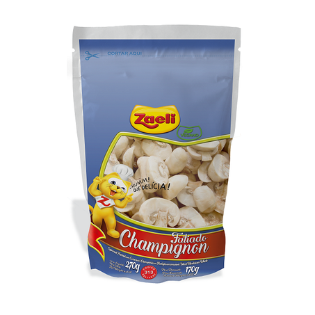 Champignon Zaeli Fatiado Conserva Sachê 170g 
 