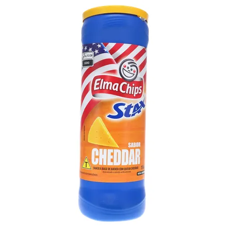 SALGADINHO E CHIPS STAX CHEDDAR 156G 360-35
