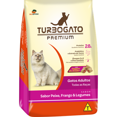 Alimento para gato turbogato premium 1kg