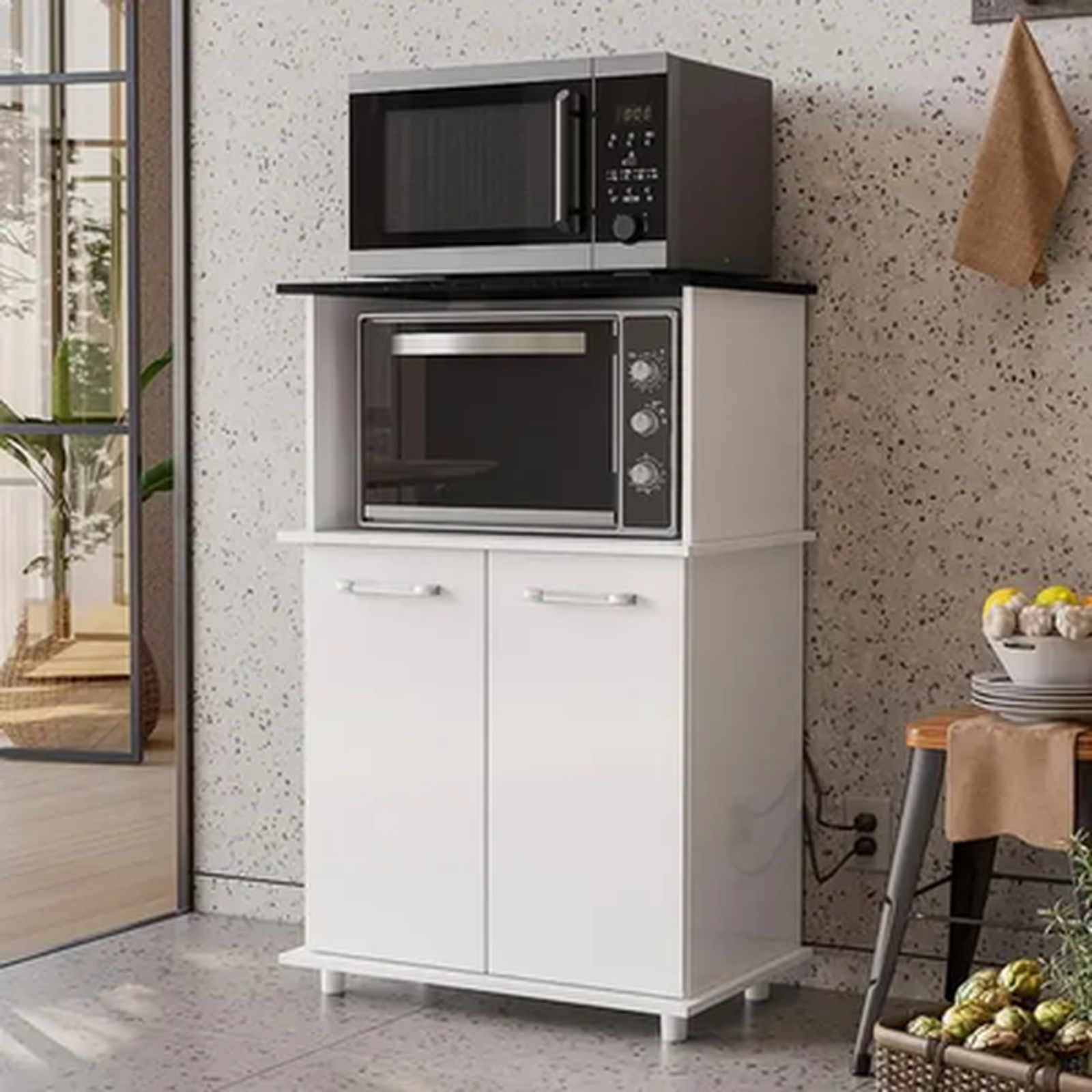 NICIOLI BALCAO ISIS MICRO FORNO BCO/BCO UV PTA
