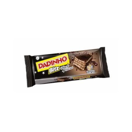 Chocolate Wafer Dadinho Bitz Black Cacau 105g 
 