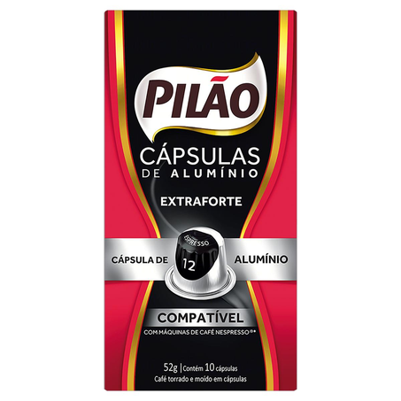 Cápsula Pilão 52g - Espresso 12 - Com 10 Unidades na Caixa