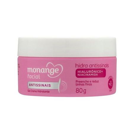 Hidratante Facial Monange Antissinais Pote 80gr