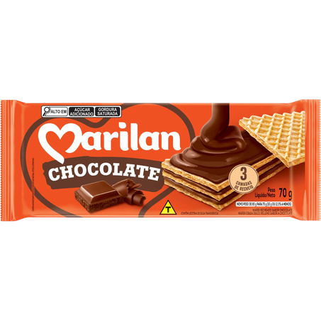 Wafer Marilan 70g Chocolate