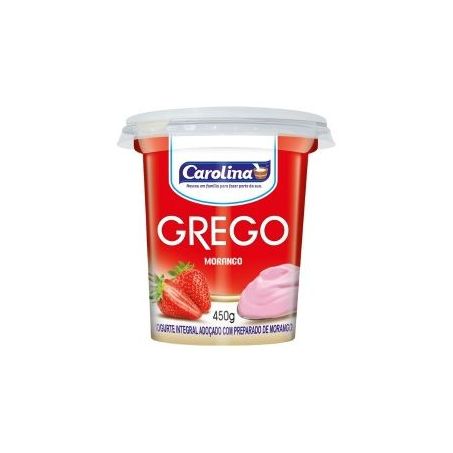Iogurte grego carolina morango 450g