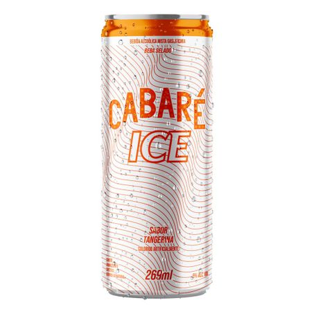 Bebida Mista Alcoólica Gaseificada Tangerina Cabaré Ice Lata