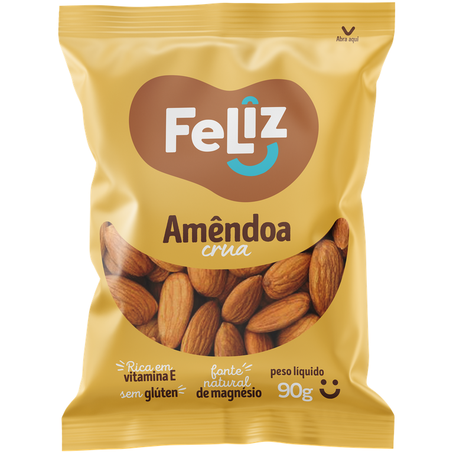 AMÊNDOA CRUA SEM CASCA FELIZ