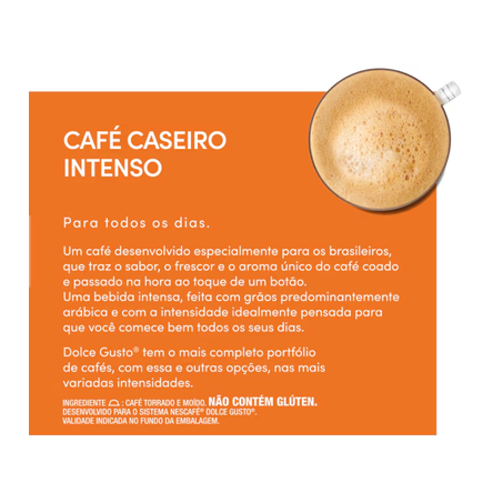 NESCAFÉ DOLCE GUSTO CAFÉ CASEIRO INTENSO 90G 10CAP 360-2