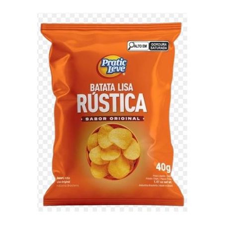 SALGADINHO PRATIC LEVE BATATA LISA RUSTICA 40G