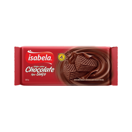 Wafer isabela chocolate suico 145g
