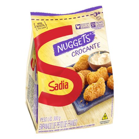 EMPANADO DE FRANGO CROCANTE SADIA NUGGETS