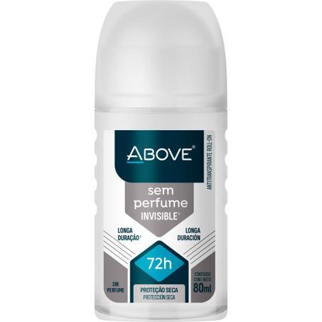 Desodorante rollon sem perfume above 50ml