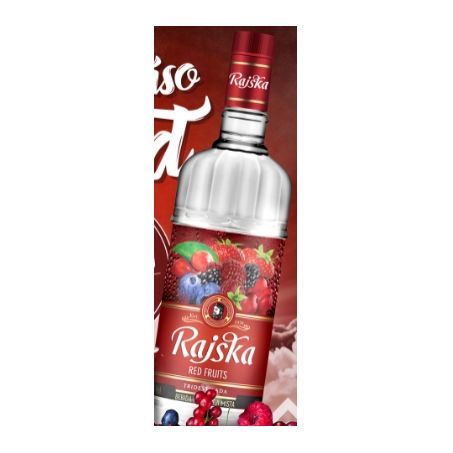 Vodka rajska red fruits 1l