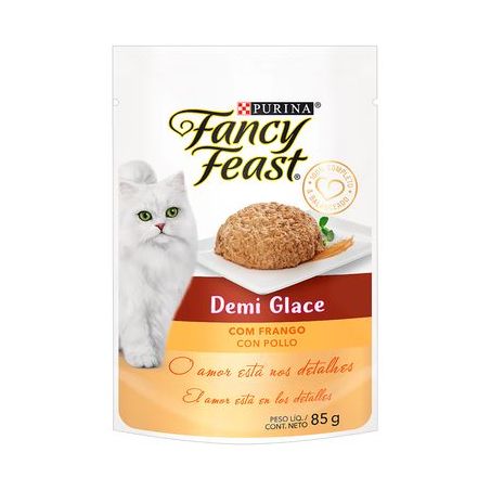 Ração Úmida Fancy Feast Demi Glace Frango 85G