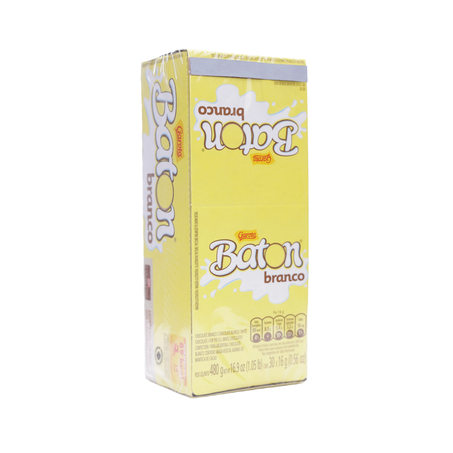 Chocolate Baton Garoto Branco Caixa com 30un - 480gr 360-55