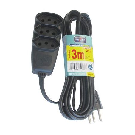EXTENSAO DANEVA TRIPLA 3 POLOS 3M