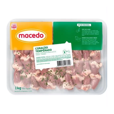 CORACAO FRANGO MACEDO KG RESF. TEMP TERMOFORMADO