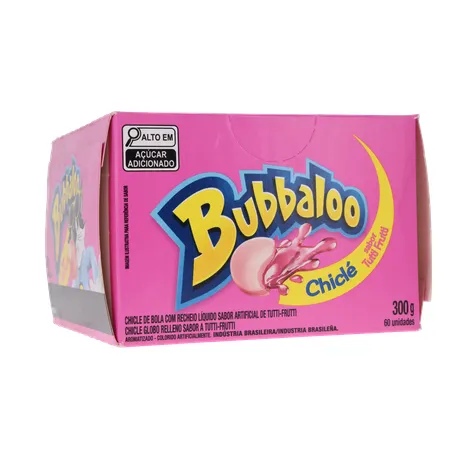 Chicle Bubbaloo Tutti Frutti 60 Unidades 5g 360-34