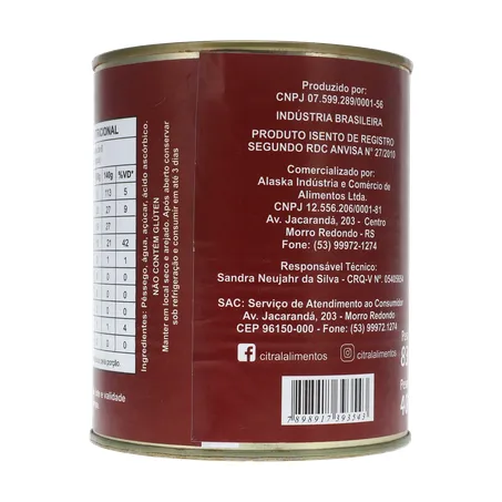 Pessego citral fatias 400g 360-20
