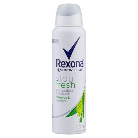 DESODORANTE AEROSSOL STAY FRESH BAMBOO & ALOE VERA REXONA