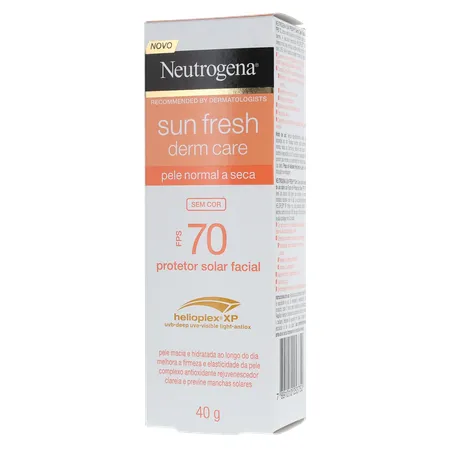 PROTETOR SOLAR FACIAL NEUTROGENA SUN FRESH DERM CARE SEM COR FPS 70 40G 360-2