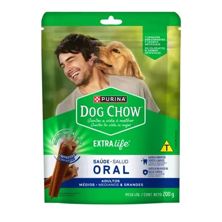 Petisco Dog Chow Oral Rc Md/Gde 200g