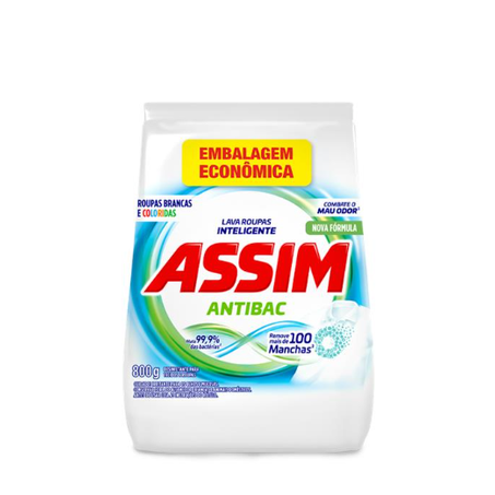 Sabão em Pó Assim Antibac Eco 800g