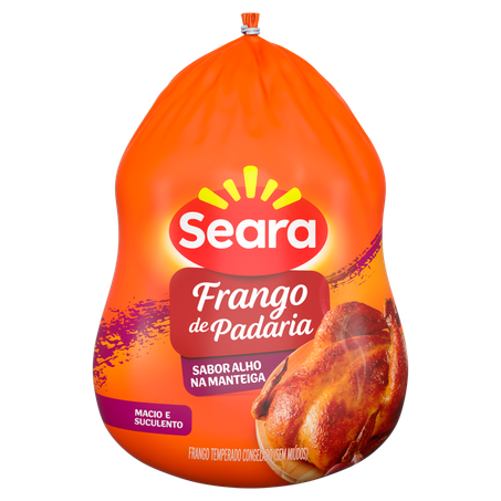 Frango Seara Congelado Temperado sem Miúdos Alho na Manteiga de Padaria Kg
