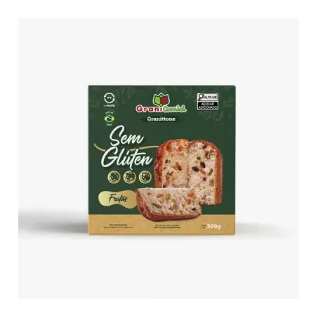 PANETONE GRANIAMICI 300G S/GLUTEN FRUTAS