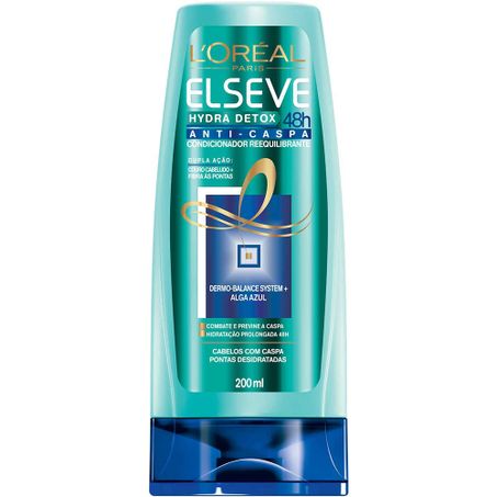 Condicionador anticaspa l'oréal paris elseve hydra-detox
