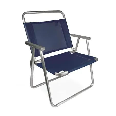 MOR CADEIRA OVERSIZE ALUMINIO AZUL                
