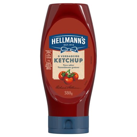 Ketchup helmanns o verdadeiro 380g.