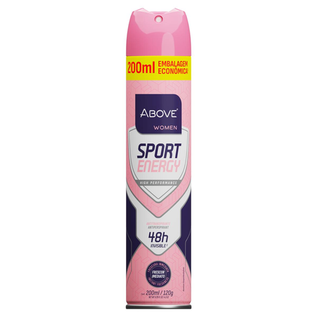 Desodorante Aerossol Above 200ml - Sport Energy - Feminino - Leve mais, Pague menos