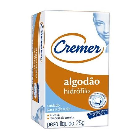 Algodão Cremer Hidrófilo Caixa 25G
