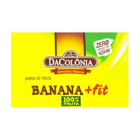 Barra de Frutas Banana Dacolônia +Fit Caixa 24 Unidades 528G