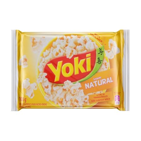 PIPOCA P/MICROONDAS YOKI NATURAL 100G