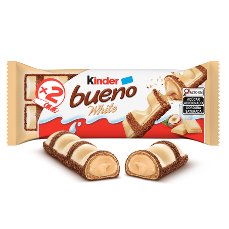 Chocolate Kinder Bueno 39g - Com 2 Unidades - White