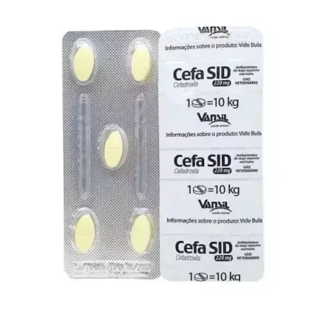 CEFA SID 220 MG BLISTER C/ 5 COMP